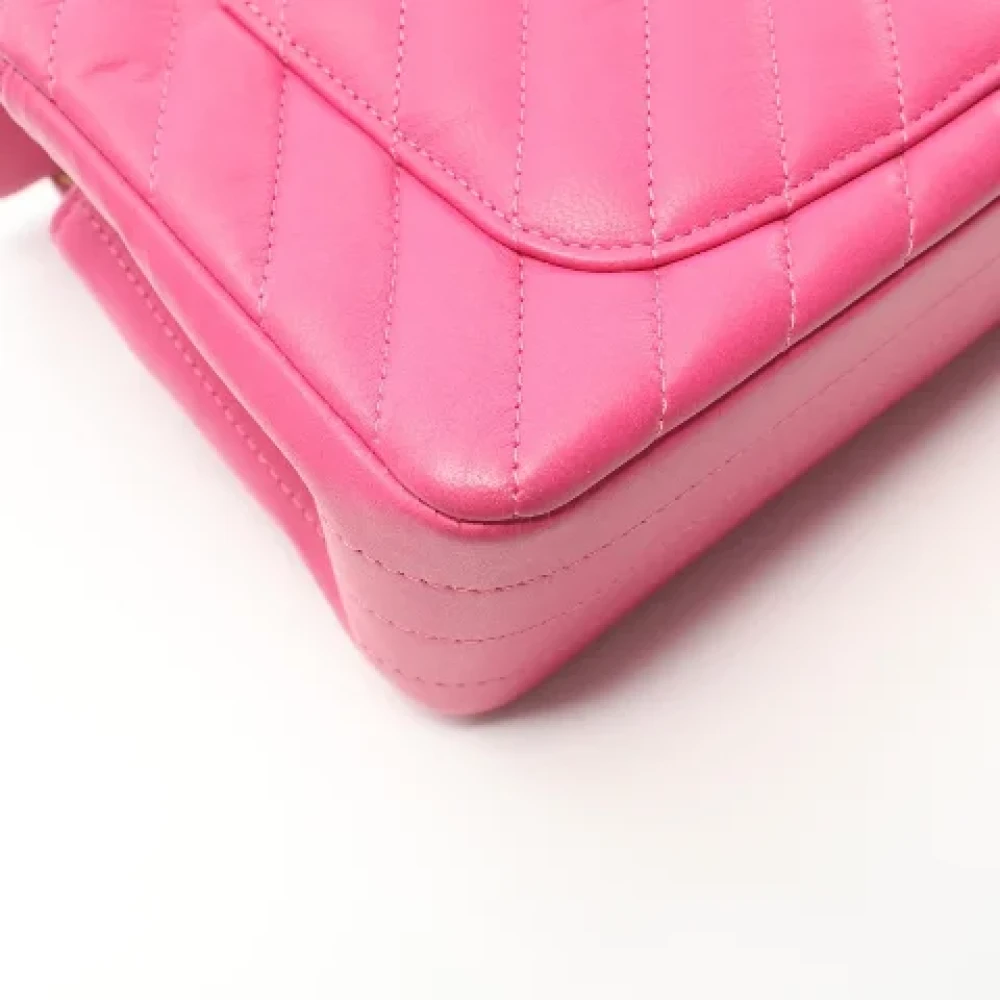 Chanel Vintage Pre-owned Leather crossbody-bags Pink Dames