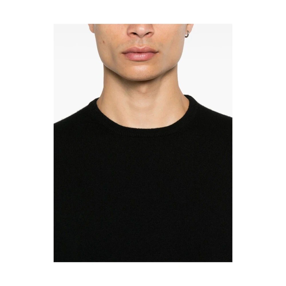 La Fileria Zwarte Cashmere Crew Neck Sweater Black Heren