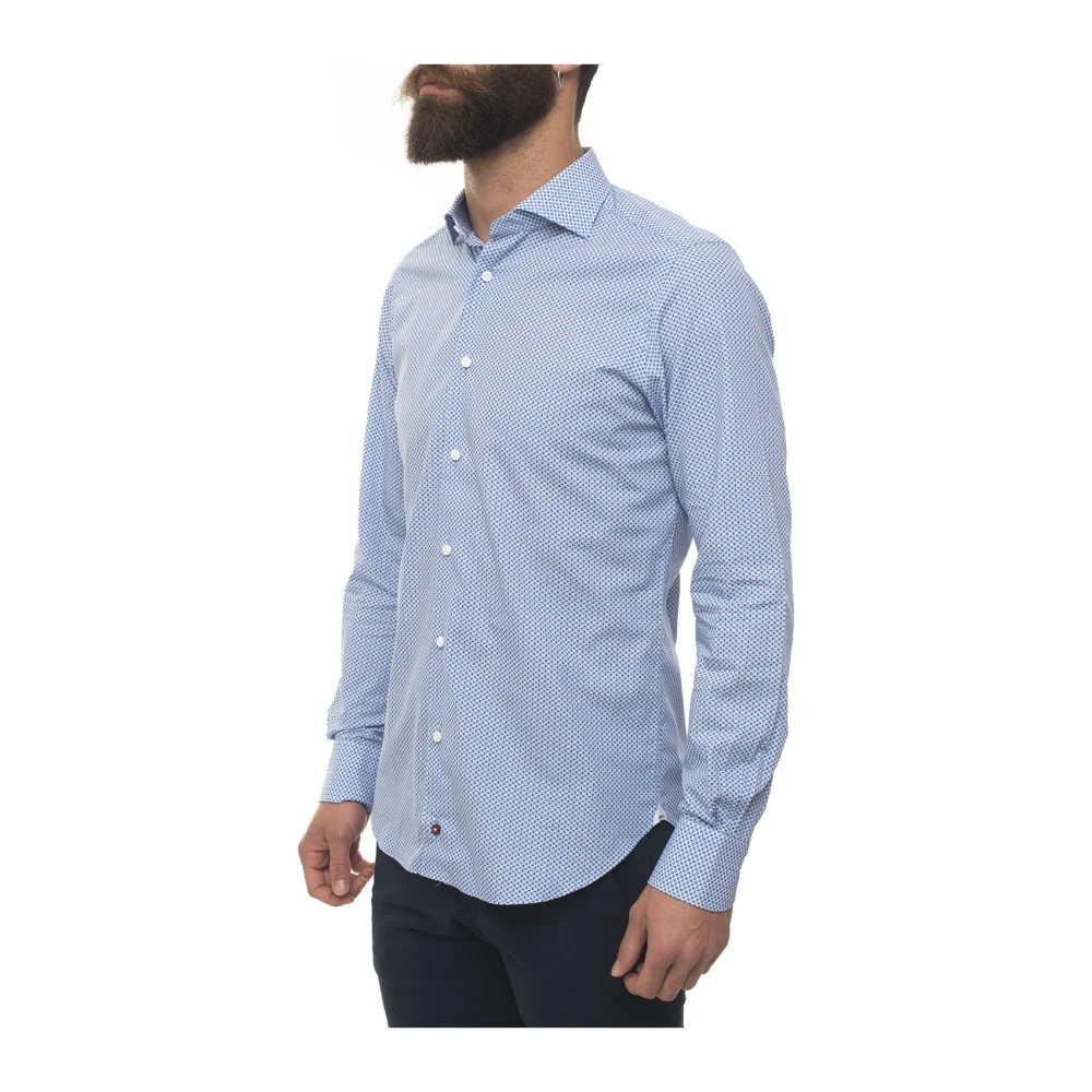 Càrrel Geometrische Fantasie Franse Hals Shirt Multicolor Heren