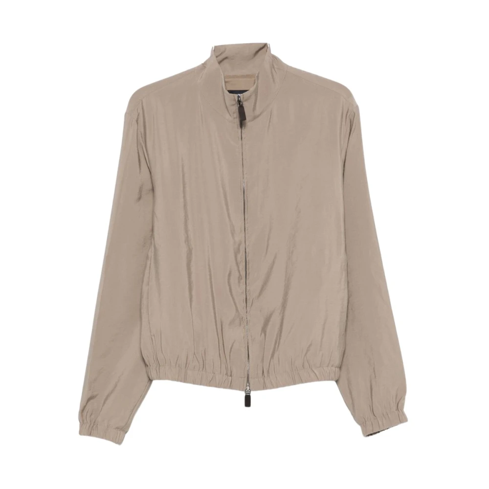 Emporio Armani Men's Beige Bomber Jackets, 3XL, Bomber Jacket