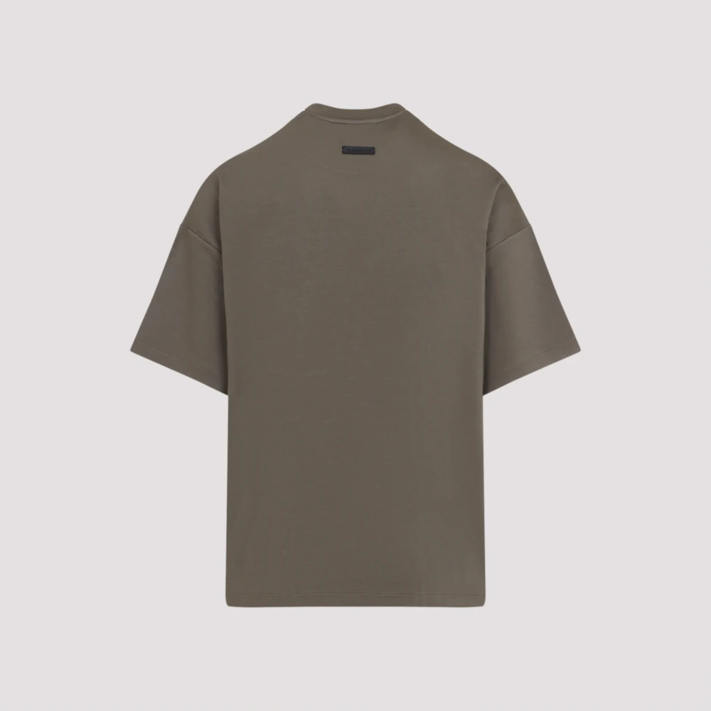 Fear Of God Houten korte mouw T-shirt Green Heren