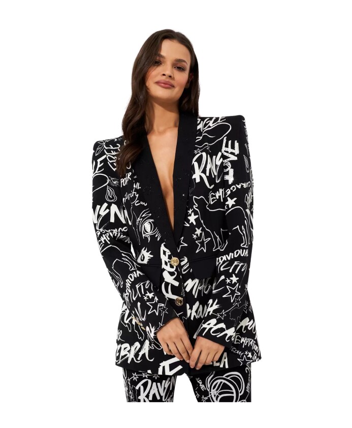 blazer-noir-a-motif-spirit-scribble