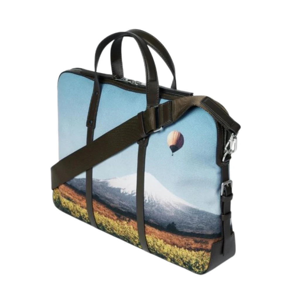 PS By Paul Smith Multikleur zakelijke tas met kalfsleren afwerking Multicolor Heren
