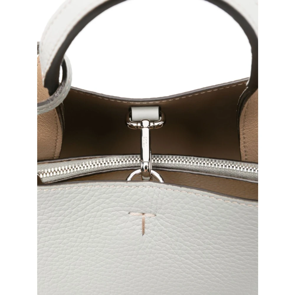TOD'S Blauwe Kreeftklauw Top Handtas Gray Dames