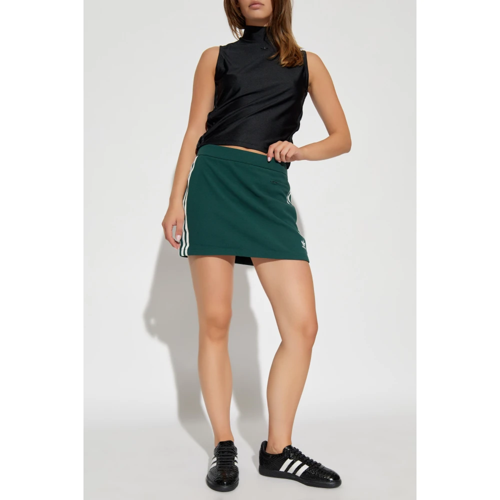 adidas Originals Top met opstaande kraag Black Dames