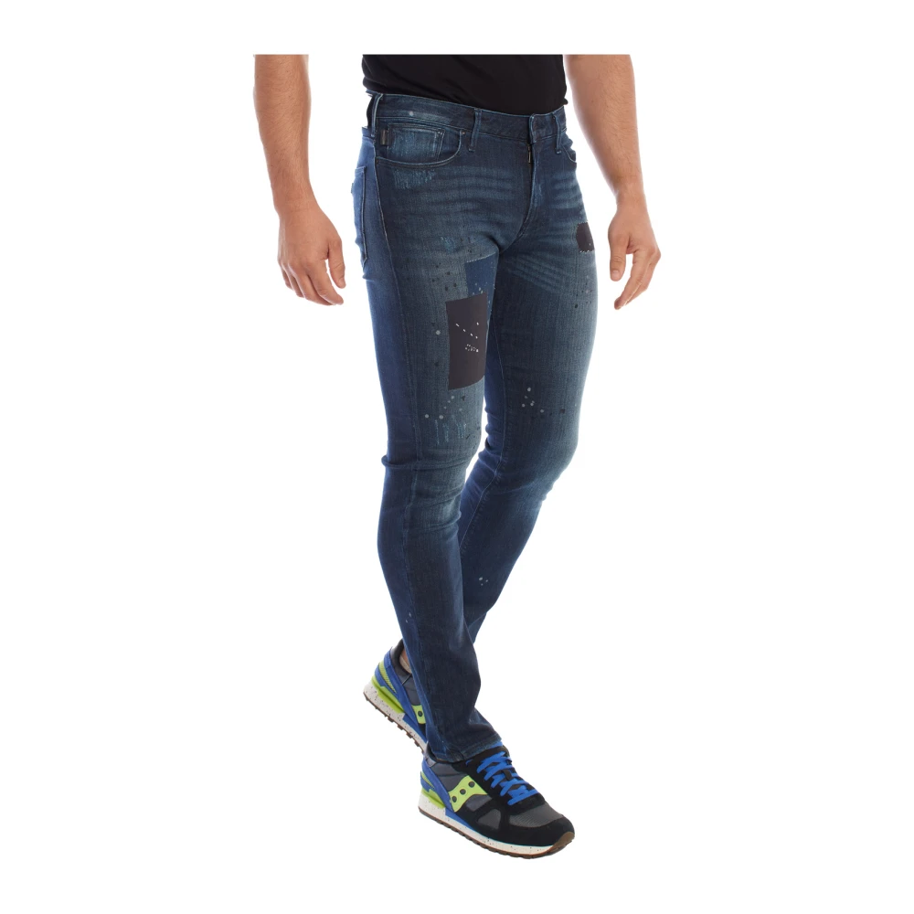 Emporio Armani Slim Fit Stretch Jeans Blue Heren
