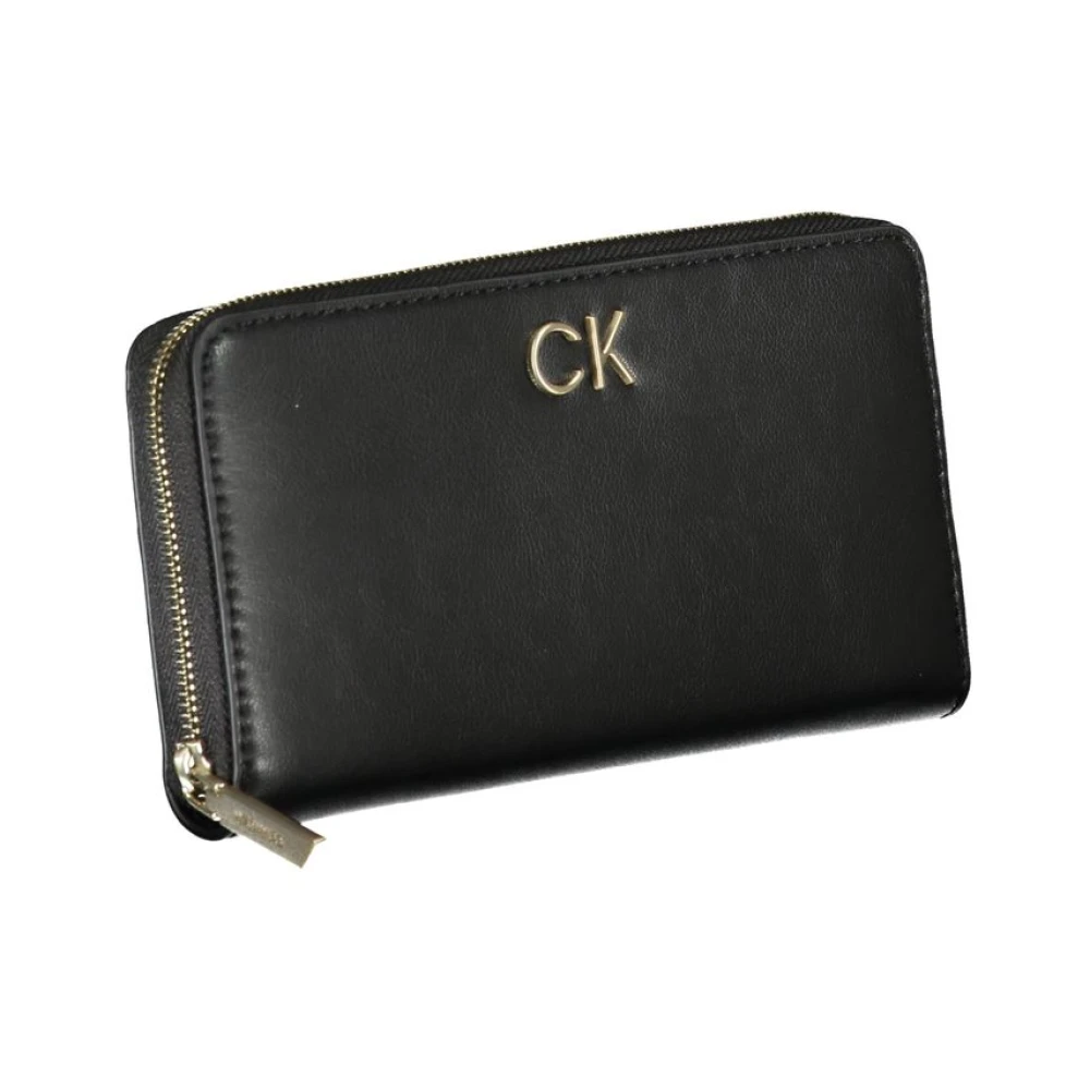Calvin Klein Elegante Designer Portemonnee met RFID-bescherming Black Dames