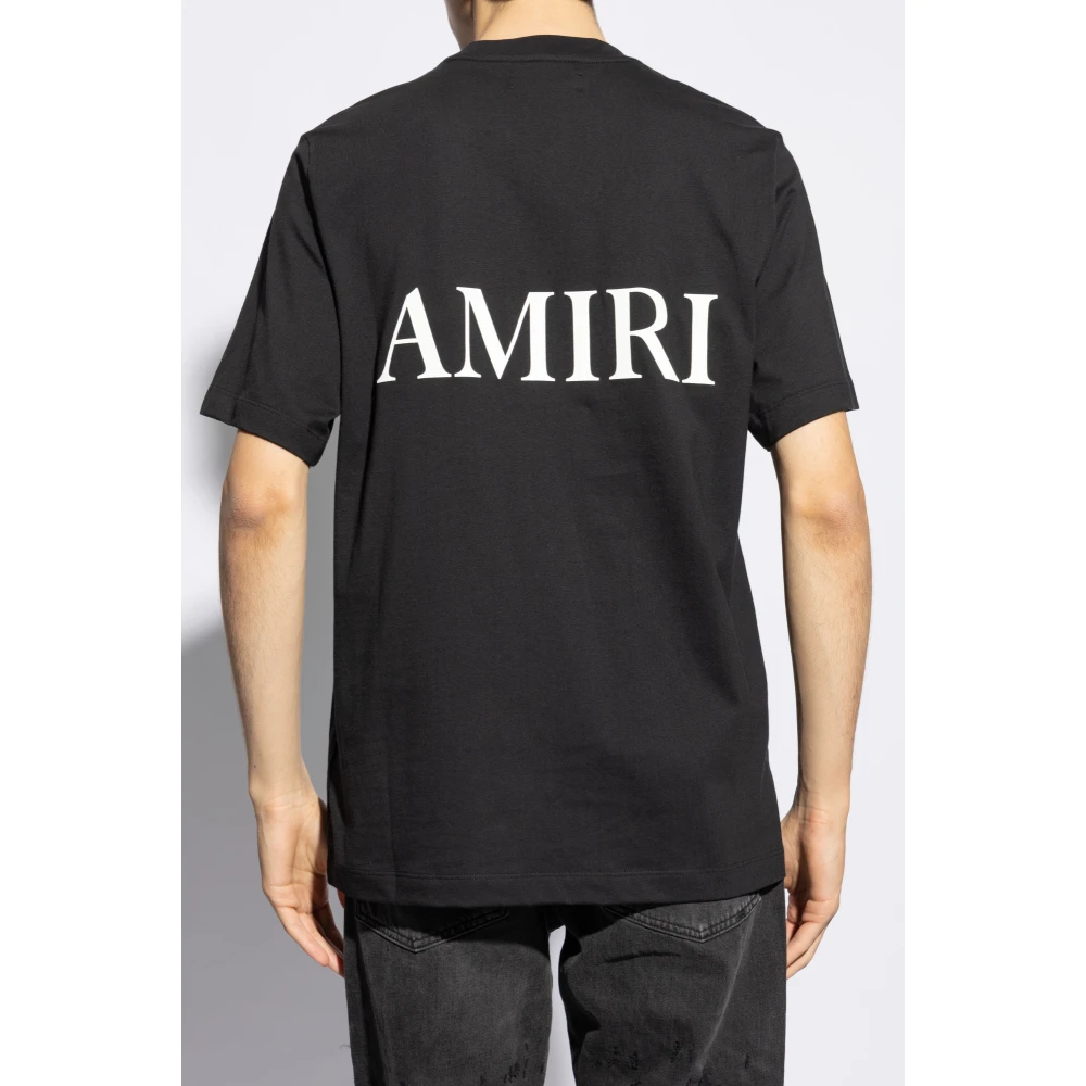 Amiri T-shirt met logo Black Heren