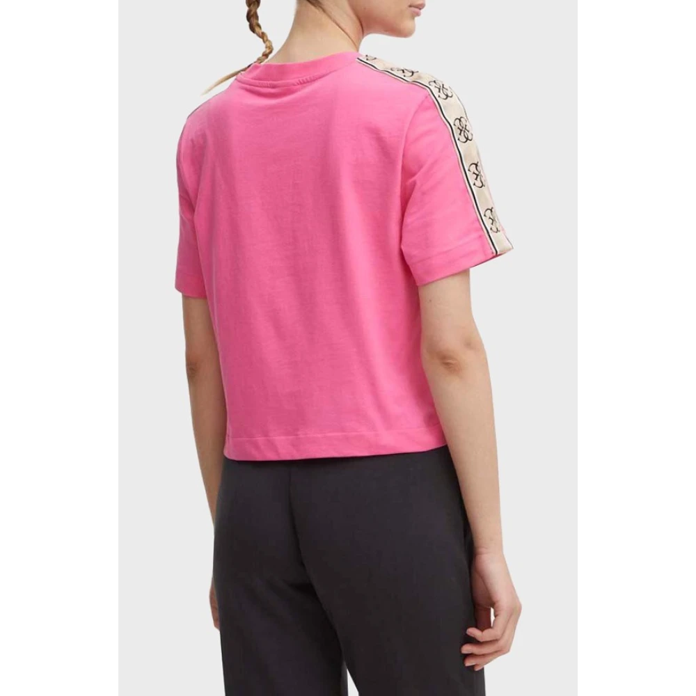 Guess Logo T-Shirt Pink Dames