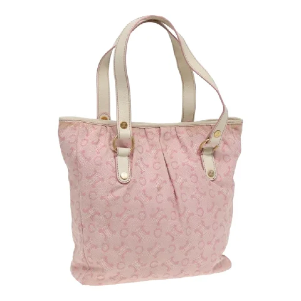 Celine Vintage Pre-owned Canvas celine-bags Pink Dames