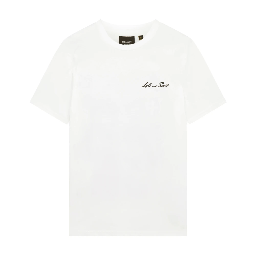 Lyle & Scott Embleem Grafisch T-Shirt White Heren