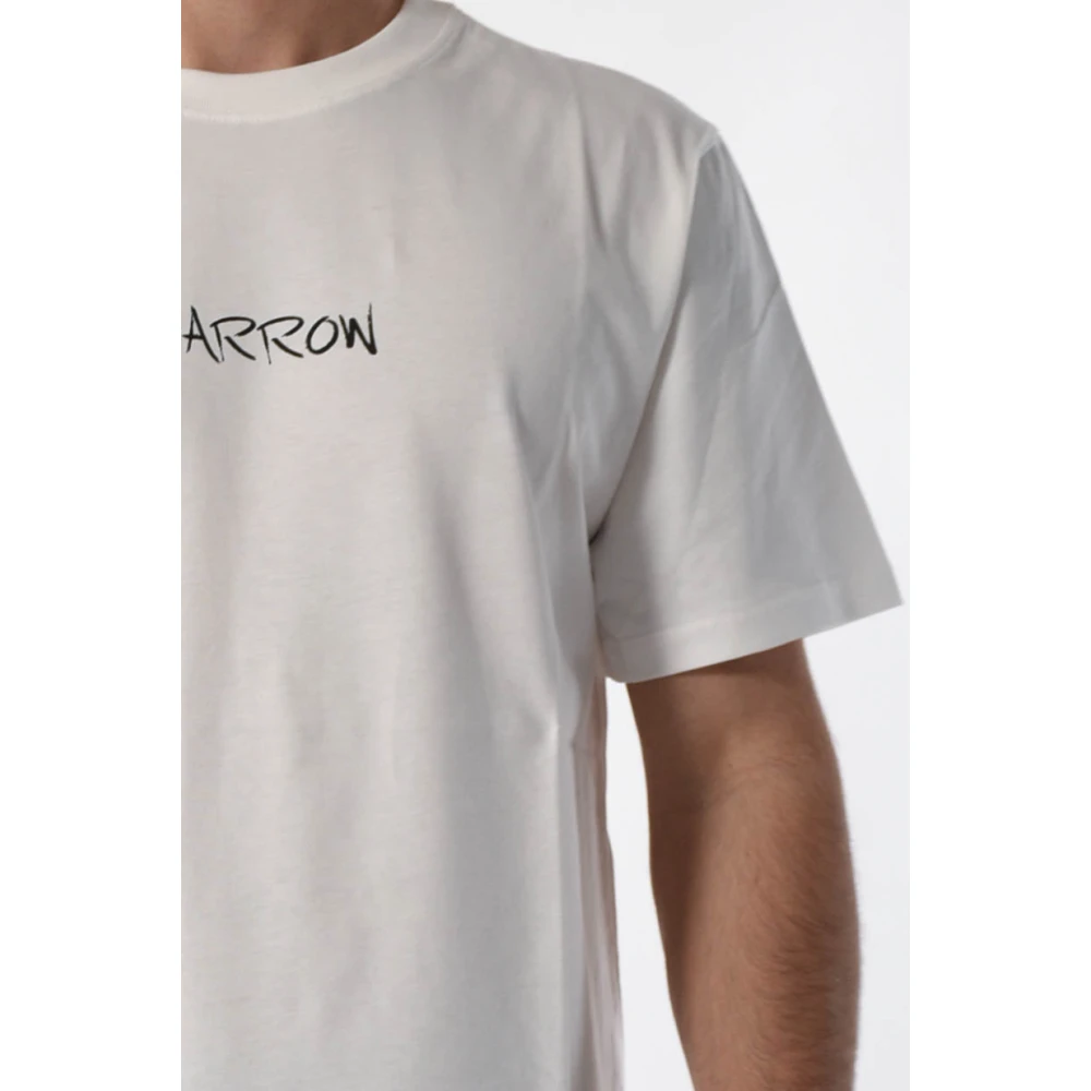 Barrow Grafische Print T-shirt White Heren