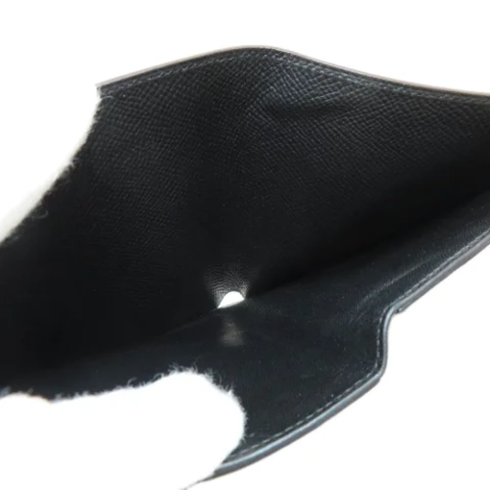 Hermès Vintage Pre-owned Leather wallets Black Dames