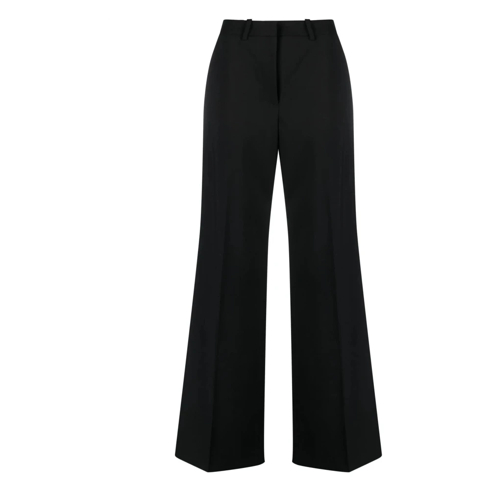 Marine Serre Women's Black Virgin Wool Tailored Pants