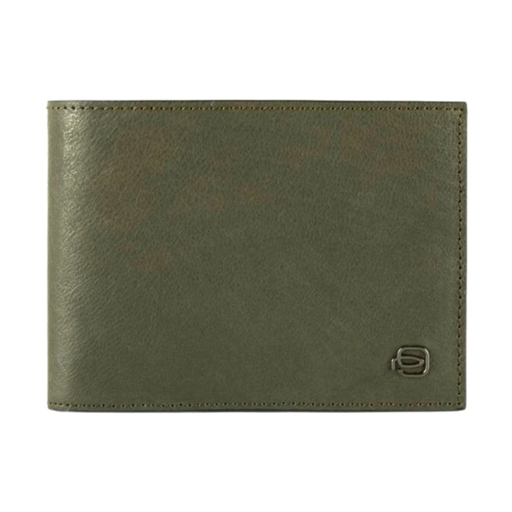 Piquadro Kvinno Grön Accessoarer Dam, One Size, Unisex Plånbok Med Myntficka