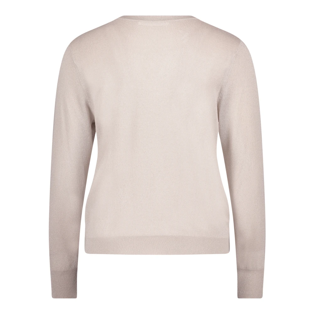 Betty & Co Sprankelende Gebreide Trui Beige Dames