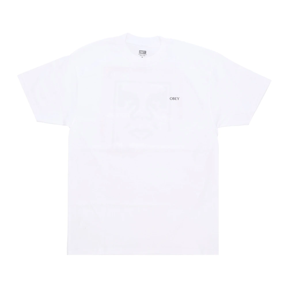 Obey Ripped Icon Classic Tee White Heren