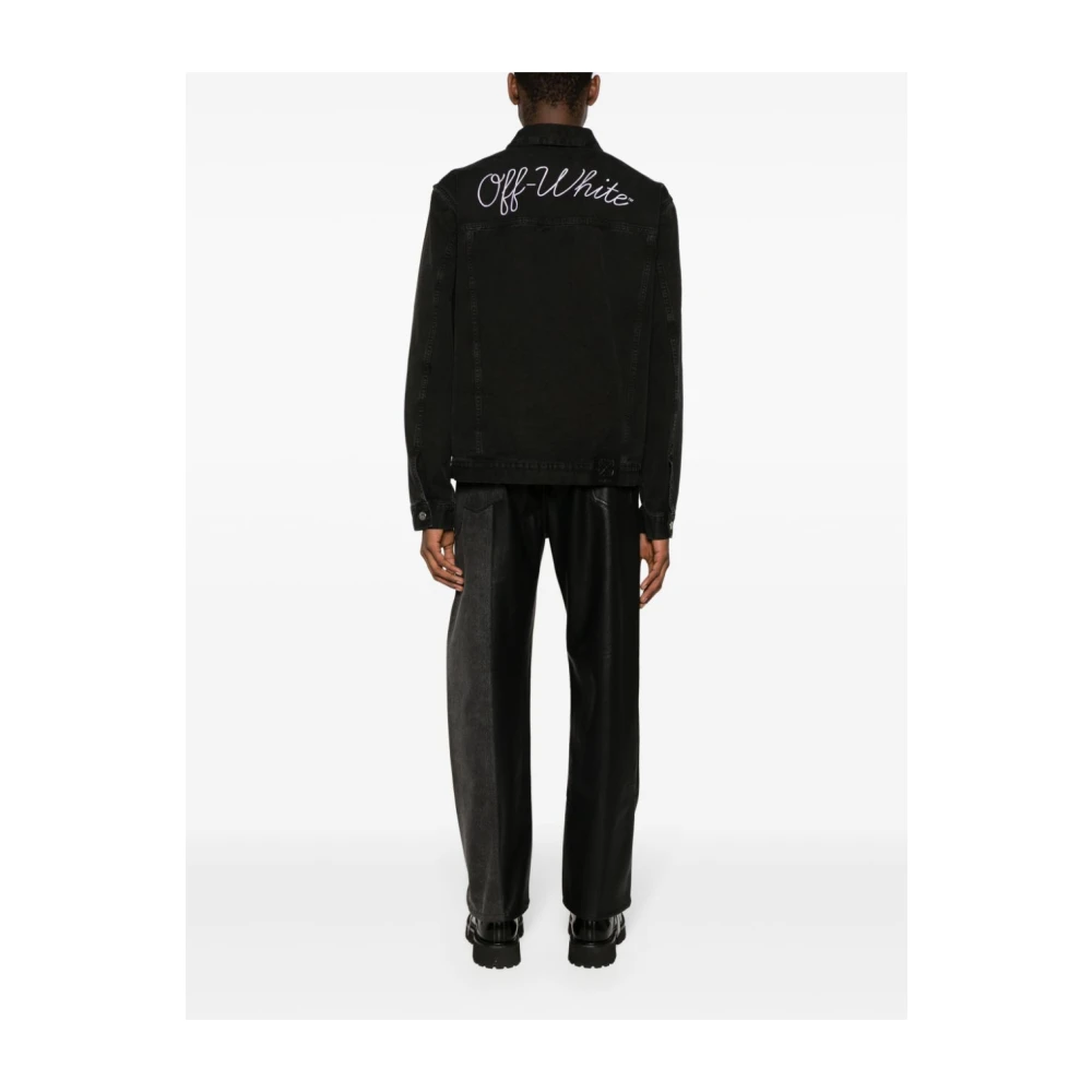 Off White Stijlvolle Winterjassen Black Heren