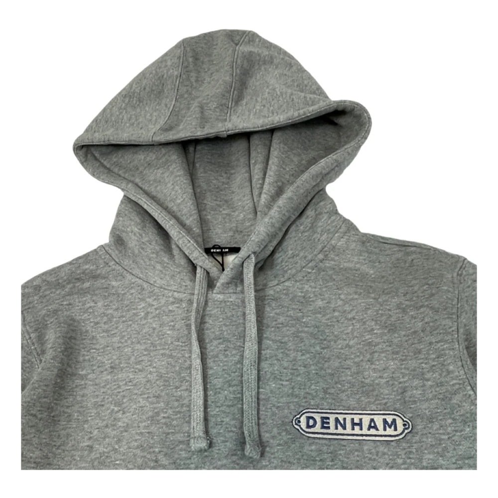 Denham Stamp Reg Hoody Sweatshirt Grijs Marl Gray Heren