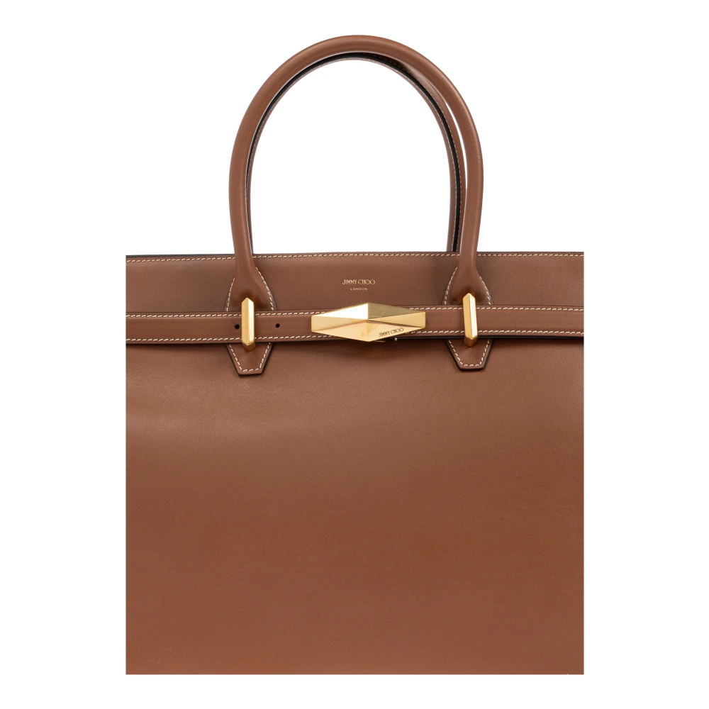 Jimmy Choo Handtas Diamant Medium Brown Dames