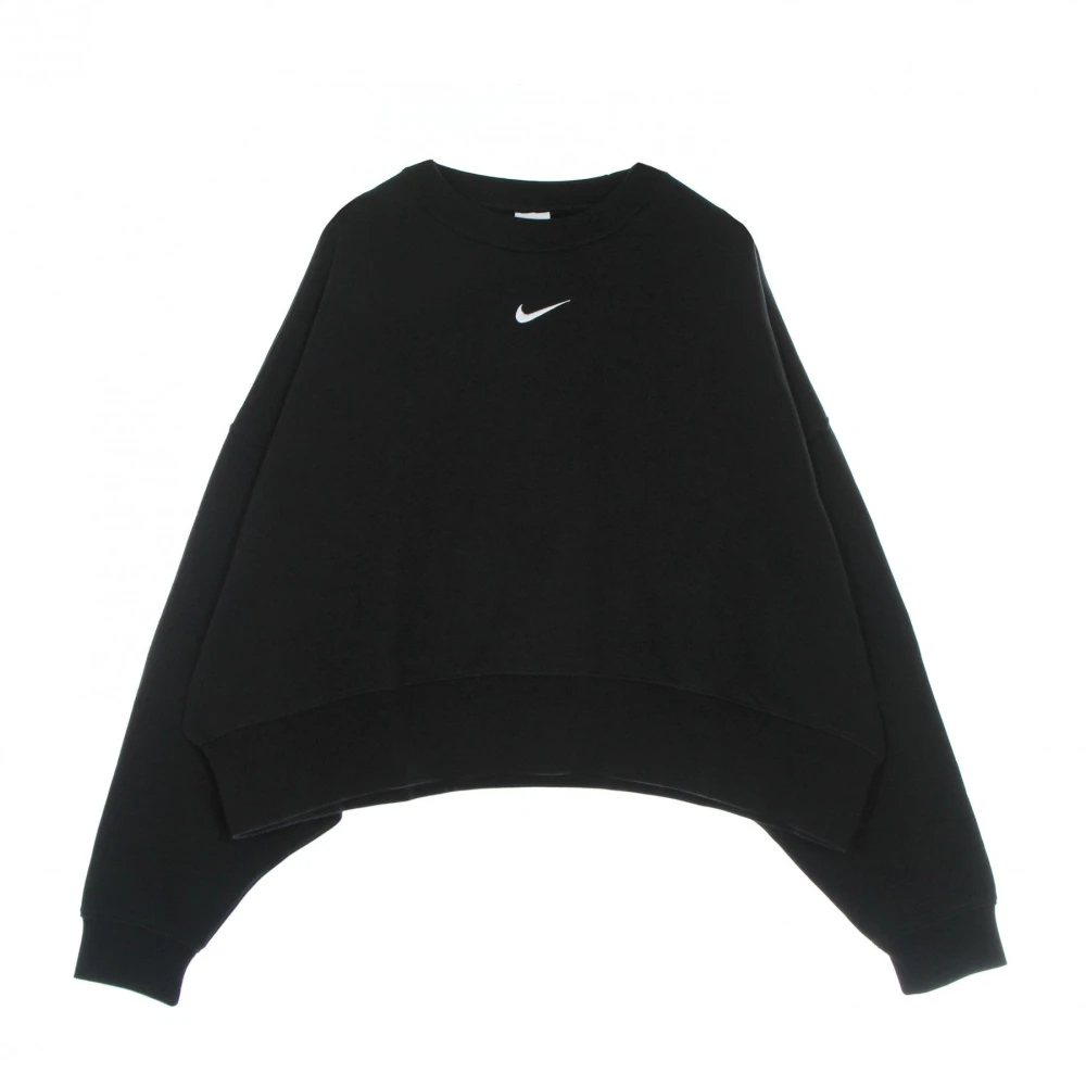 Nike Essentials Fleece Oversized Crewneck Sweatshirt Black Dames
