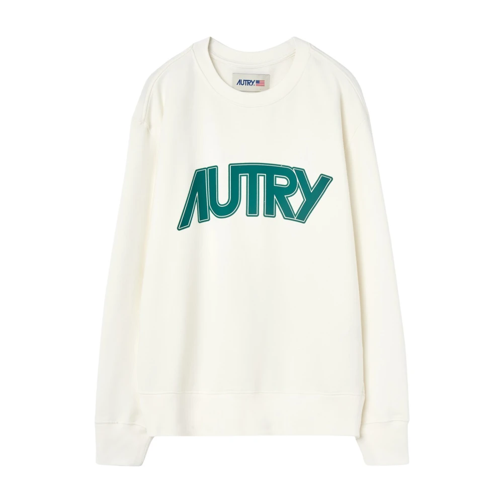 Autry Witte Sweater met Bedrukt Ontwerp White Dames