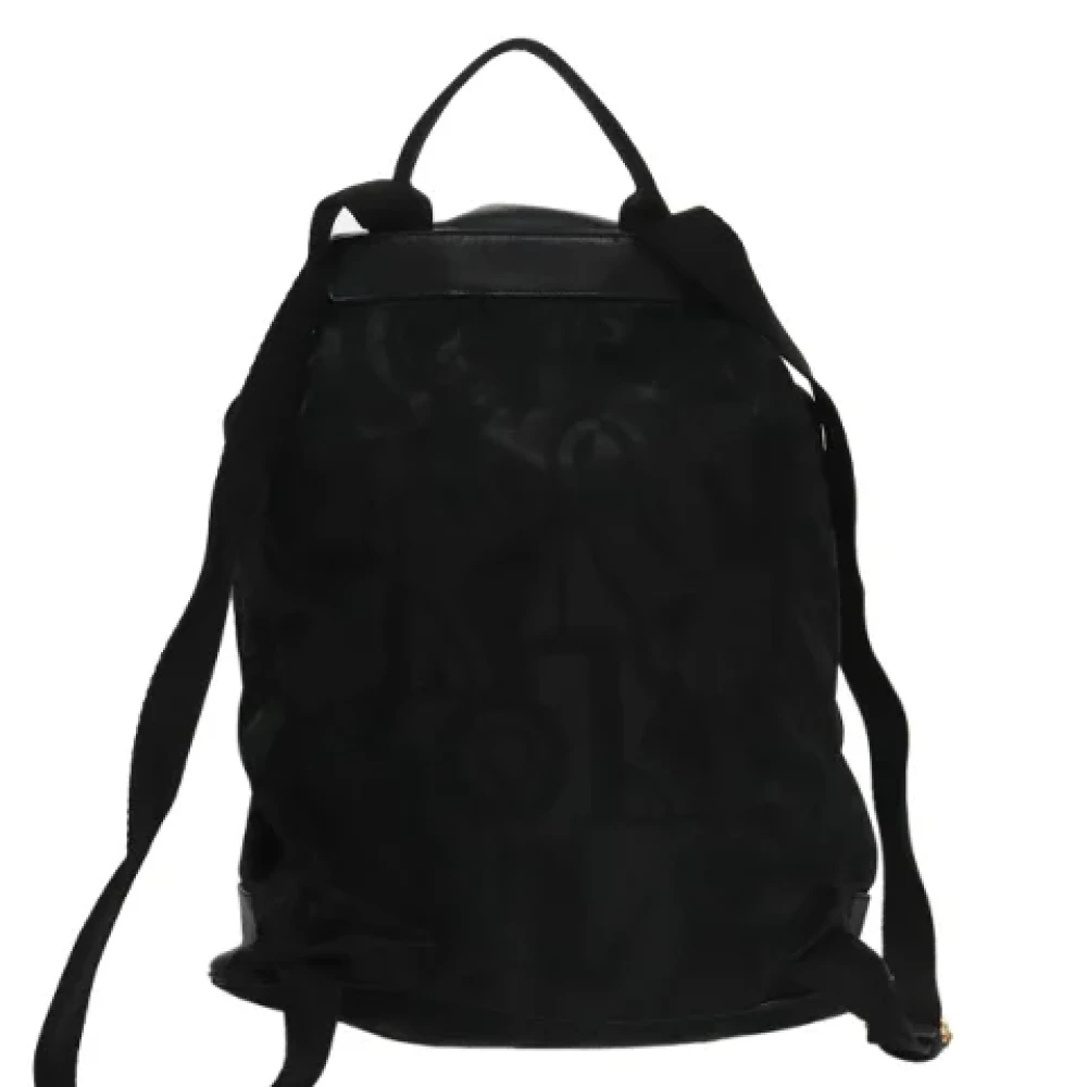 Salvatore Ferragamo Pre-owned Nylon backpacks Black Dames