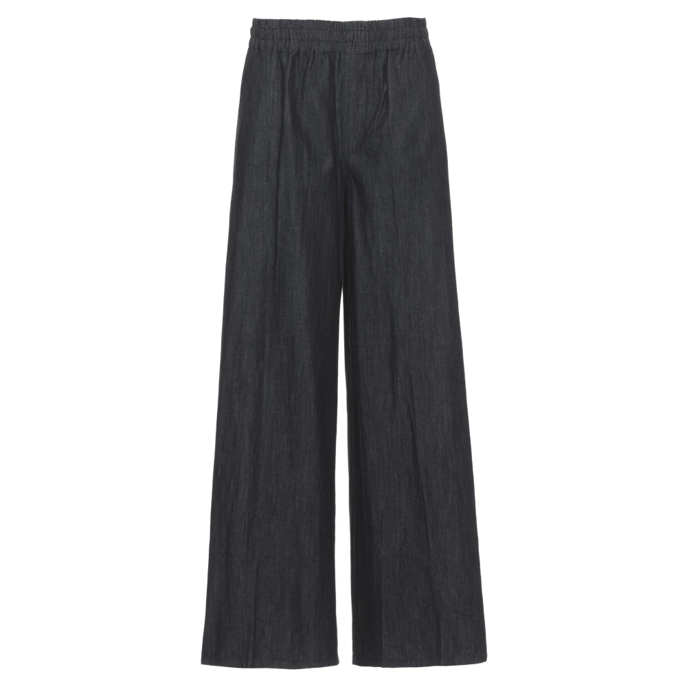 Dondup Women's Blue Wide Trousers, W27, Wide Trousers