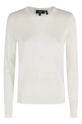 Ivory Långärmad Crew Neck Topp