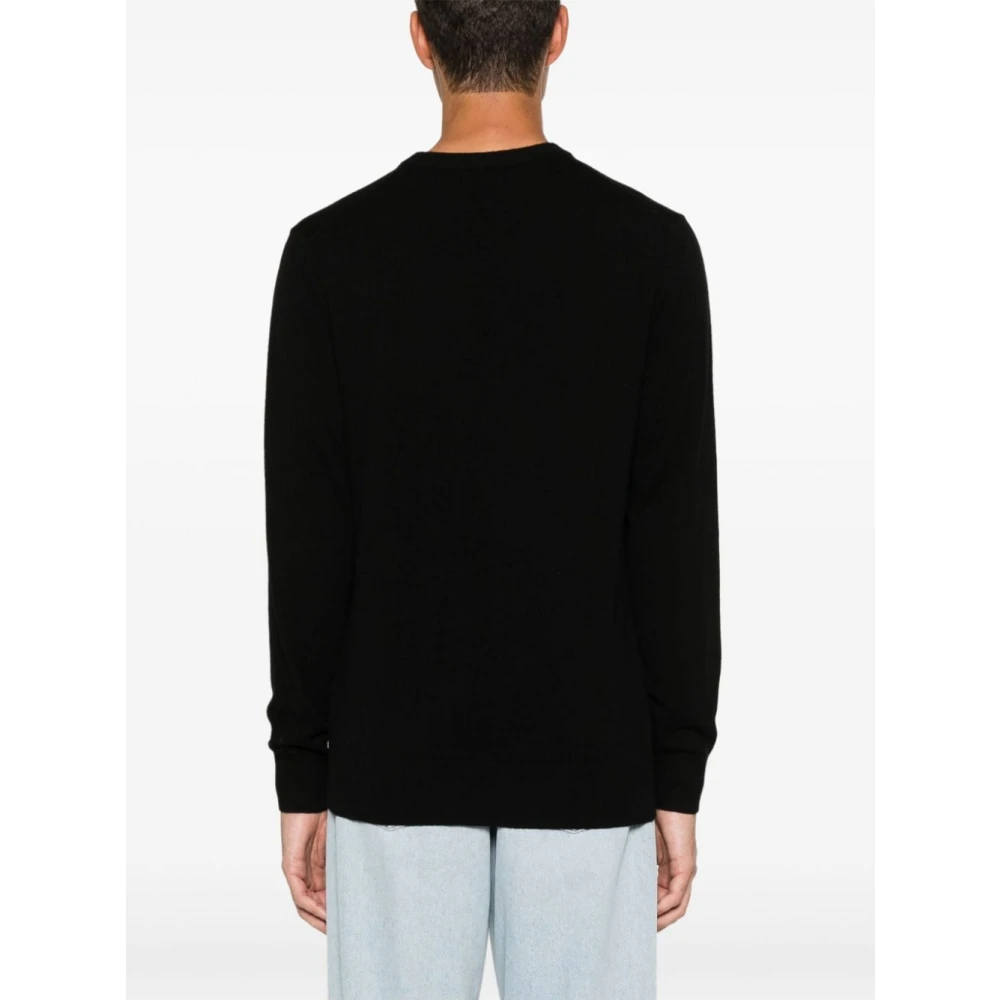 MC2 Saint Barth Jacquard Sweater Zwart Wolmix Black Heren