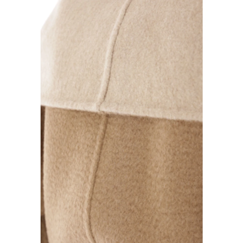 Max Mara Omkeerbare Kameelwollen Jas met Afneembare Riem Brown Dames