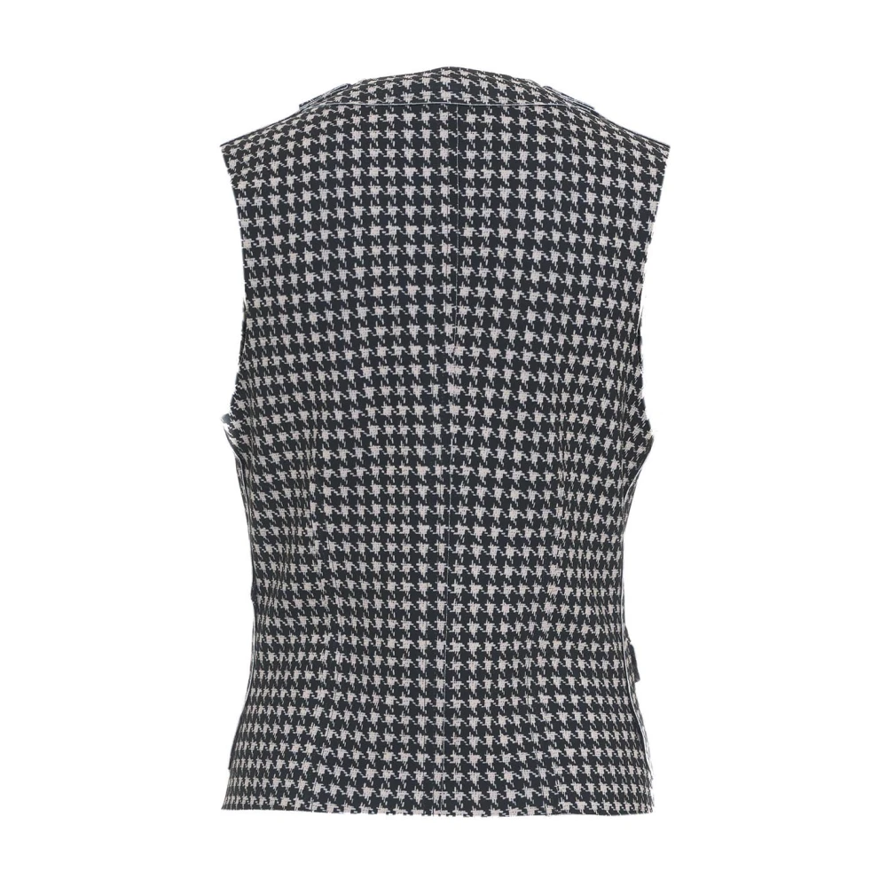 Norma Kamali Zwarte Blazer Elegant Stretch Vest Black Dames