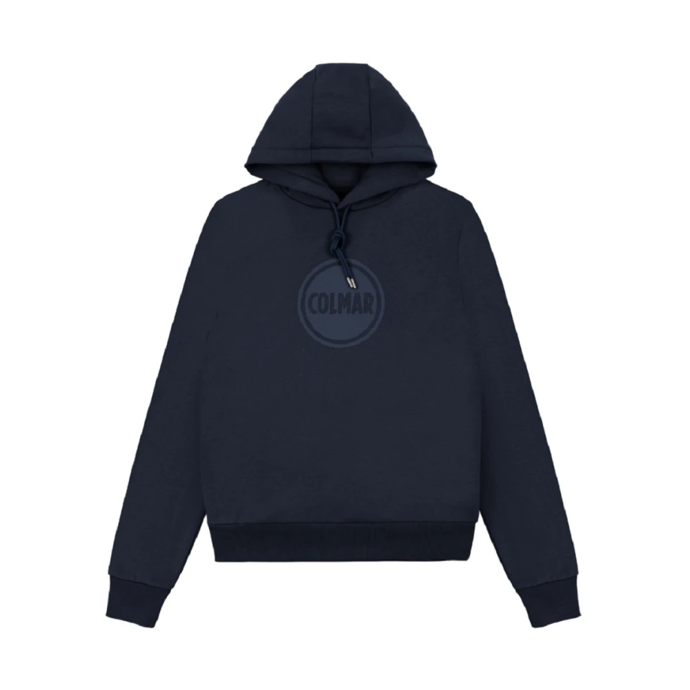 Colmar Men's Blue Hoodies, S, Hooded Jumper With 3D Logo Print