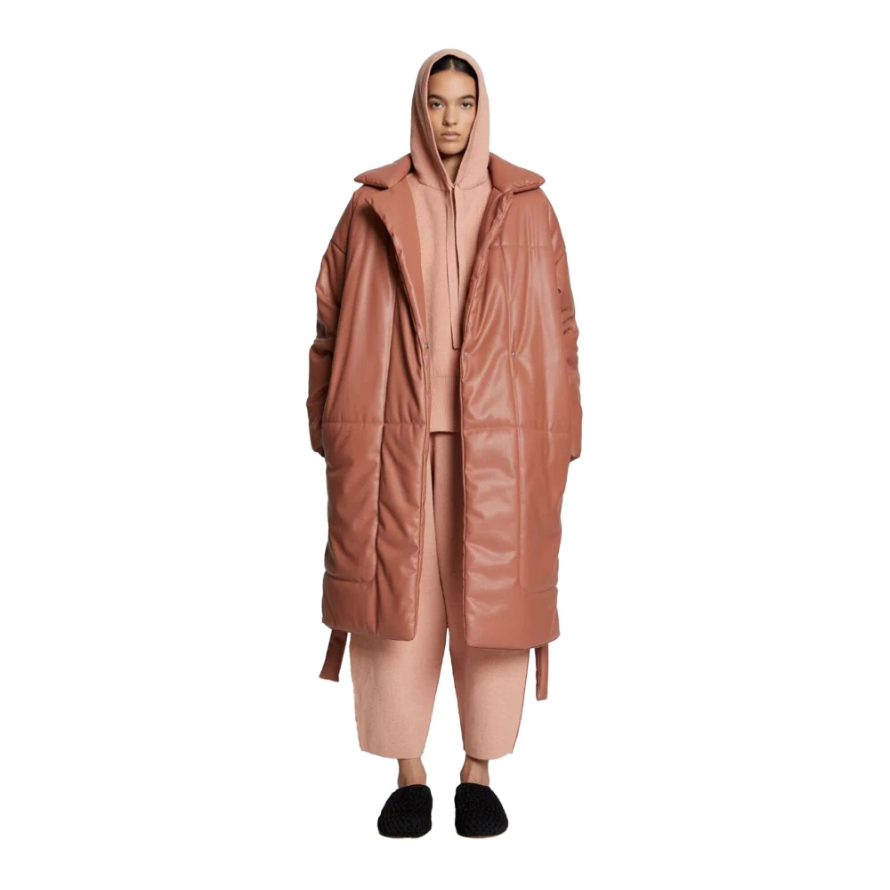 Proenza Schouler Vegan Leren Pufferjas Pink Dames