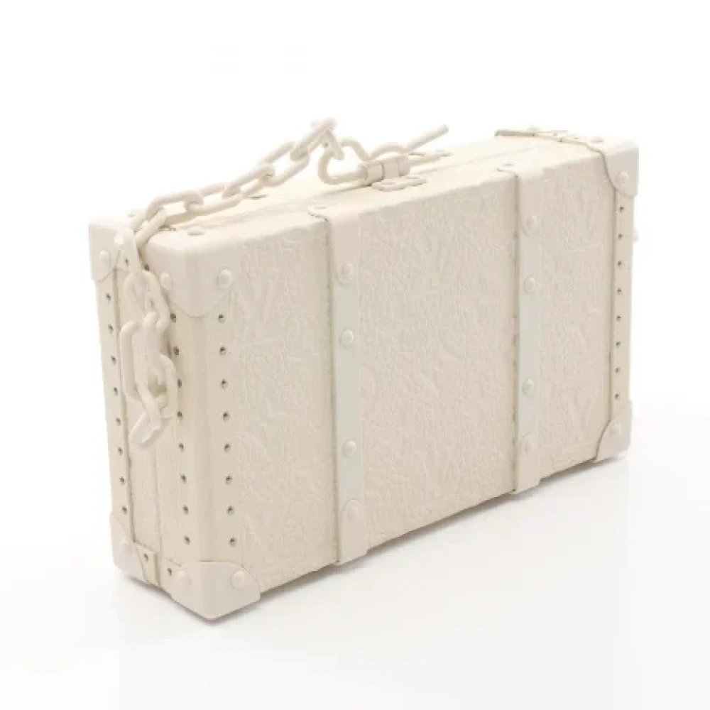 Louis Vuitton Vintage Pre-owned Canvas clutches White Dames