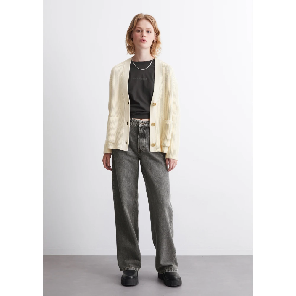 Marc O'Polo DfC V-hals vest los Beige Dames