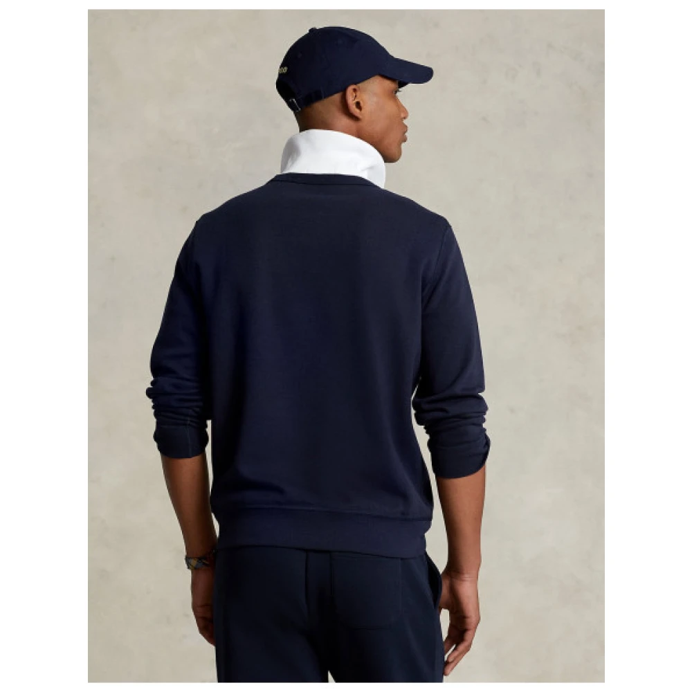 Polo Ralph Lauren Sweatshirt van katoenmix met geborduurde polospeler Blue Heren