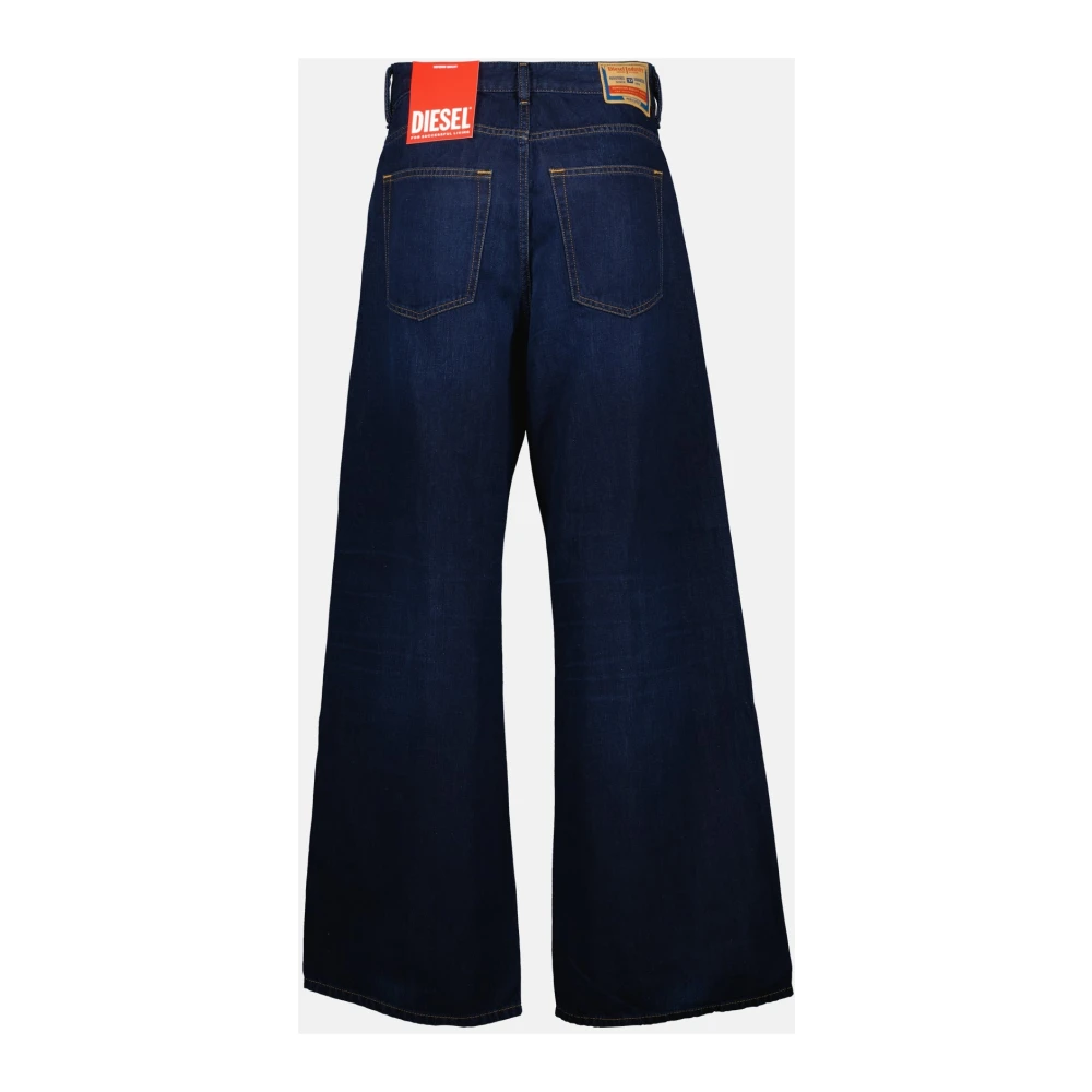 Diesel Flare Jeans 1996 Blauw Ruw Blue Dames