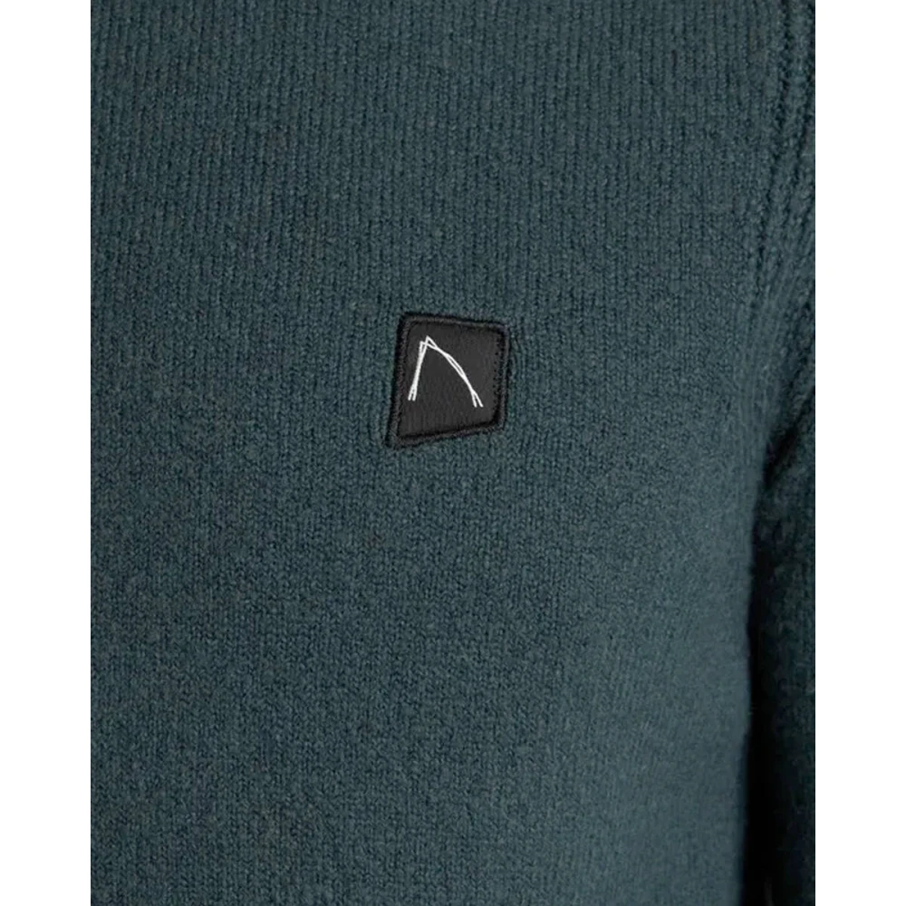 Chasin Mock Neck Pullover Green Heren