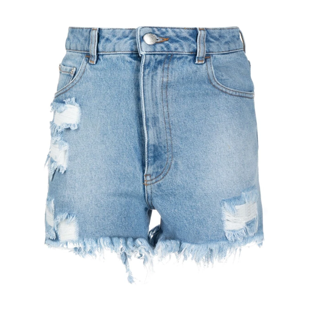 Gcds Denim Shorts voor een stijlvolle look Blue Dames