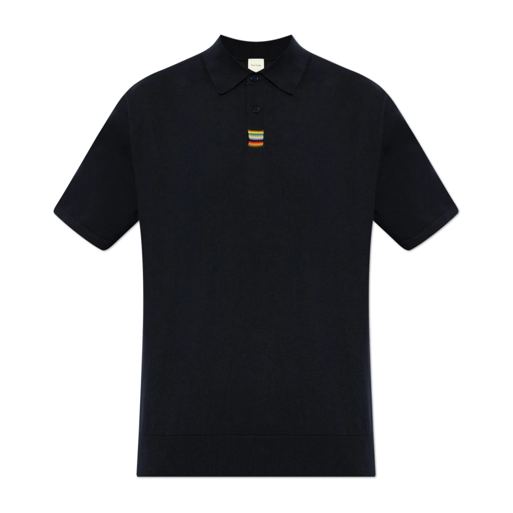 Paul Smith Katoenen polo Blue Heren