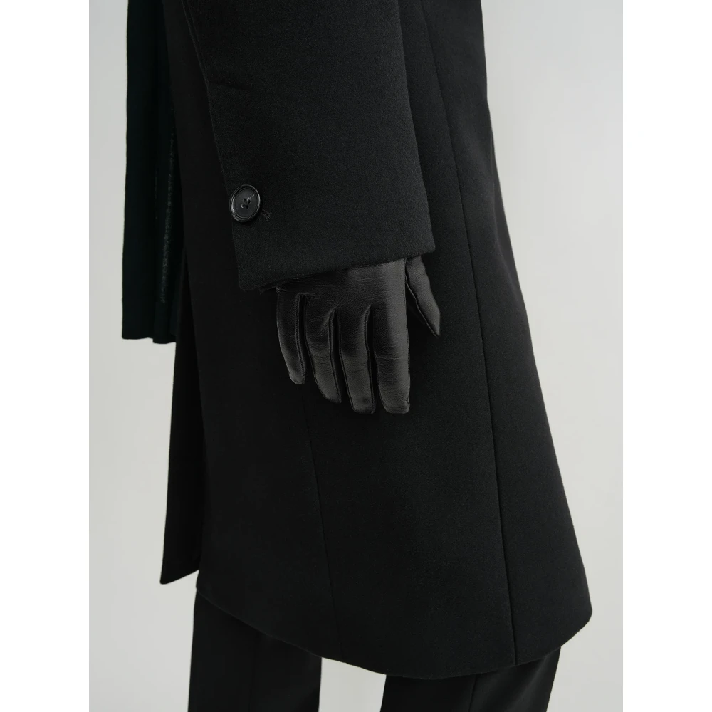 TotêMe Klassieke Leren Handschoenen Black Dames