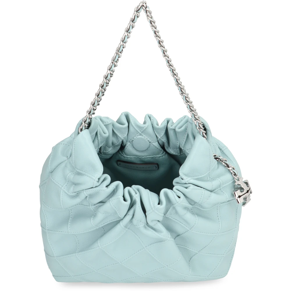 TORY BURCH Gewatteerde Leren Mini Schoudertas Blue Dames