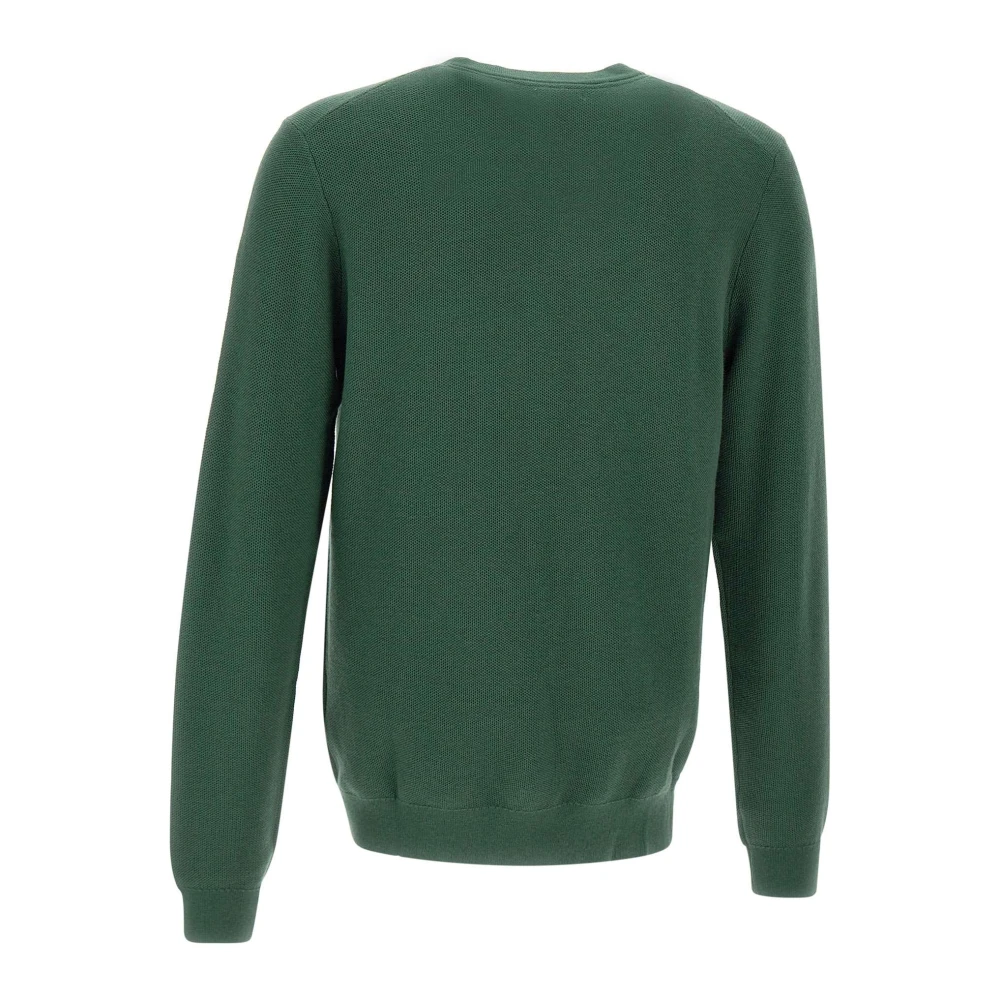 Sun68 Groene Wollen Trui Honingraat Weefsel Green Heren