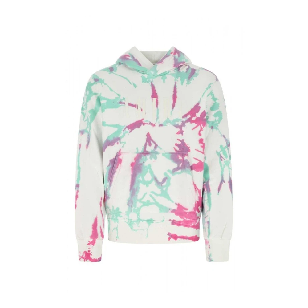 Amiri Tie-Dye Hoodie med logotypdetalj Multicolor, Herr