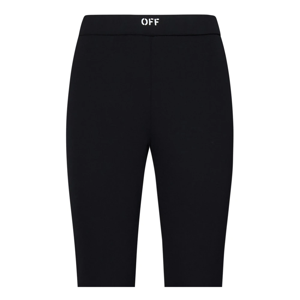 Off White Wide Trousers Black Dames