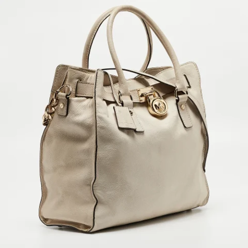 Michael Kors Pre-owned Leather totes Beige Dames