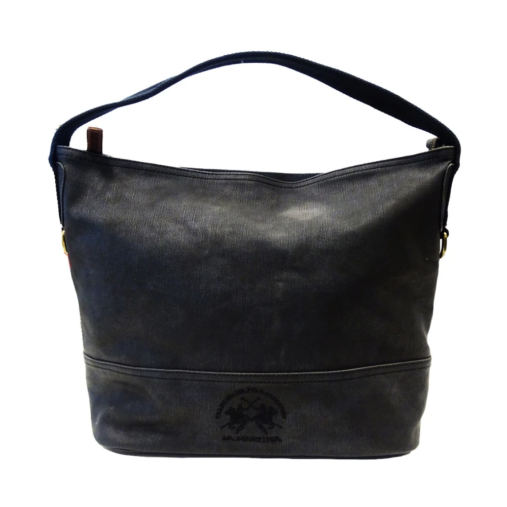 La Martina Women's Black Hobo Shoulder Bag Woman - Handbags - One Size - Bags