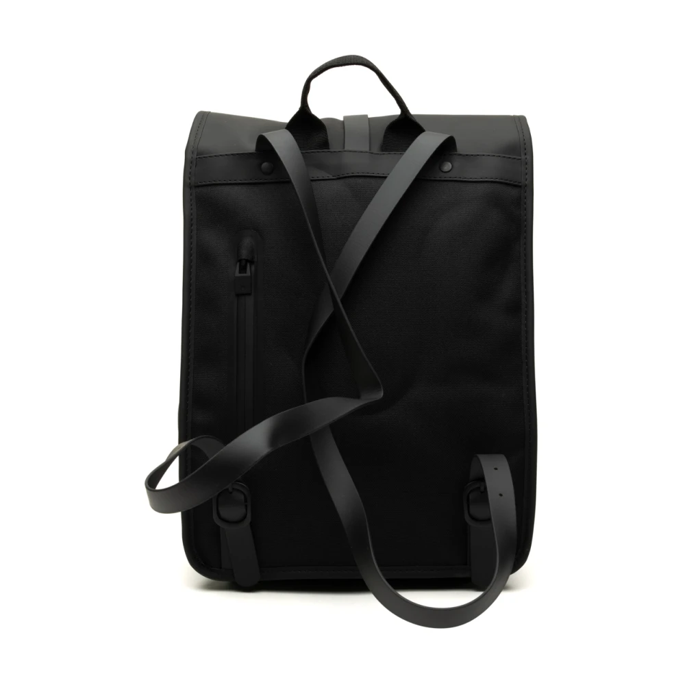 Rains Zwarte Rolltop Rugzak voor Vrouwen Black Dames