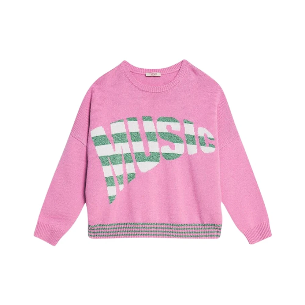 Liu Jo Logo Music Sweatshirt för tjejer Pink, Flicka